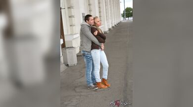 Blonde facialized after anal affair