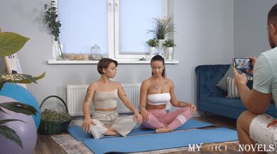 Inked Yoga Babe Seduced