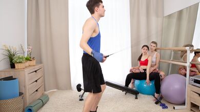 Workout ends for teens with threeway