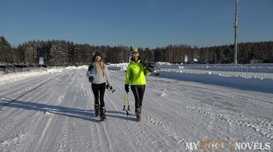Man fucks wife and ski instructor