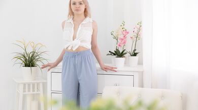 Horny BF analized blonde teen