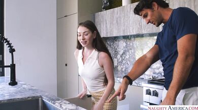 Petite Avery Wilds Gets Her Pipes Unclogged by the Neighbor
