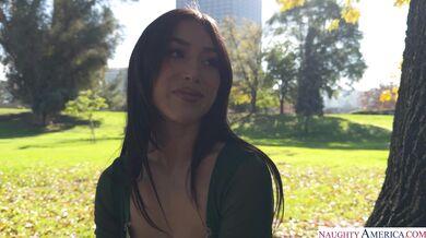 Petite Alexa Chains Picks Up a Stranger for Coffee and Sex